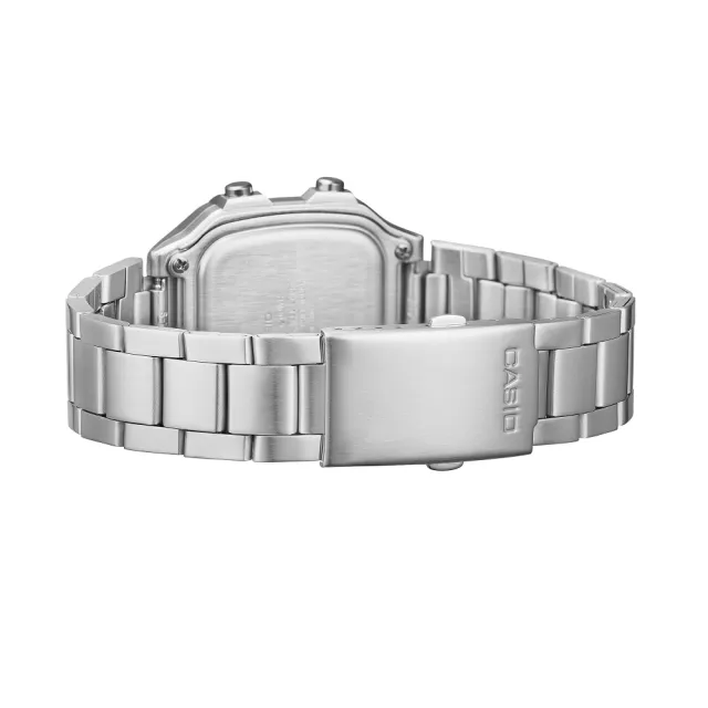 【CASIO 卡西歐】方形不鏽鋼世界地圖電子錶(AE-1200WHD-1A)