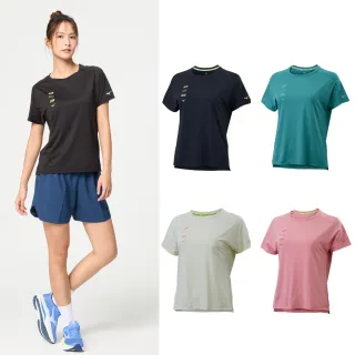 【MIZUNO 美津濃】吸汗速乾 女路跑短袖T恤 J2TAD203XX（任選一件）
