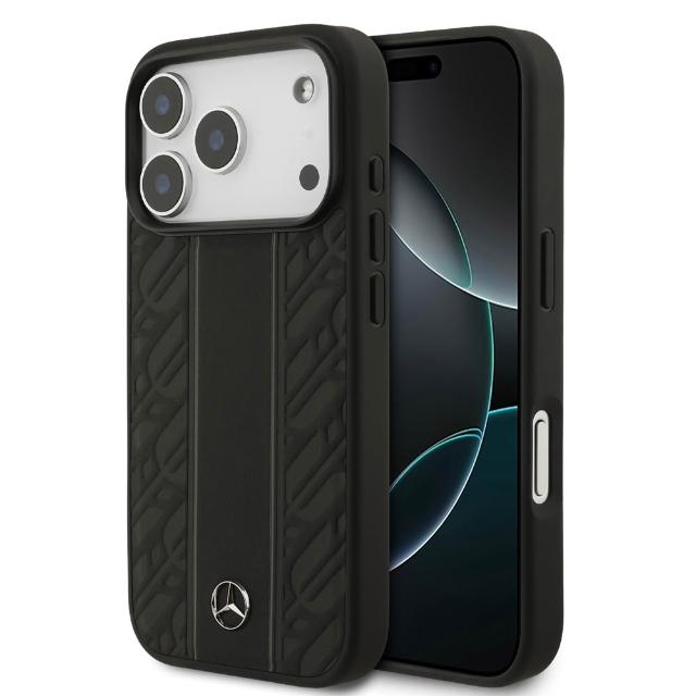 【Mercedes-Benz 賓士】直紋真皮 MAGSAFE手機殼 iPhone 17系列