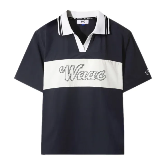【WAAC】ATHLETIC RIB COLLAR STRETCH PULLOVER VEST 女士 翻領短袖上衣(WLVAA25503-NYD)