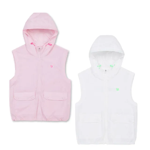 【WAAC】ZIP-UP HOODIE VEST 女士 連帽背心(兩色任選)
