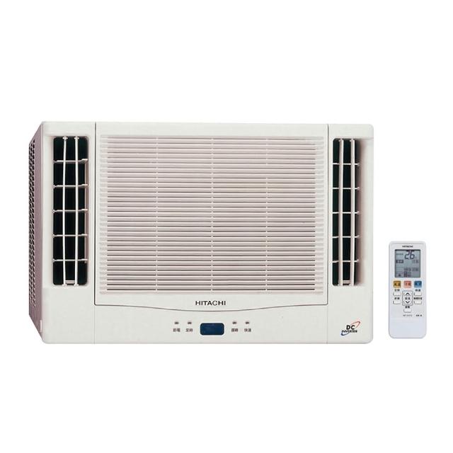  日立 HITACHI RA-25NR 窗型變頻冷氣，適用3坪以下空間，CSPF第一級能源效率，年耗電量僅544度，額定冷暖房能力2.5kW，R32環保冷媒，臺灣原廠製造。尺寸寬600×高425×深775mm，安裝簡易（寬630×高460），電源220V室內供電，運轉電流3.0(6.5)A，消耗電力637W，全機7年保固、壓縮機10年保固。左吹出風口設計，商品重量51kg，高效省電舒適冷暖一體，適合小坪數居家使用。 