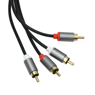 【LineQ】RCA二對二音源線紅白蓮花頭連接線AV影音電腦音響箱音源線(RC-82)-1米
