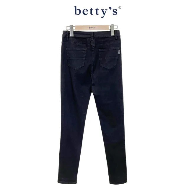 【betty’s 貝蒂思】時尚簡約緊身牛仔褲(黑色)