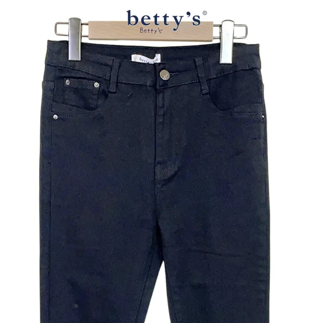 【betty’s 貝蒂思】時尚簡約緊身牛仔褲(黑色)