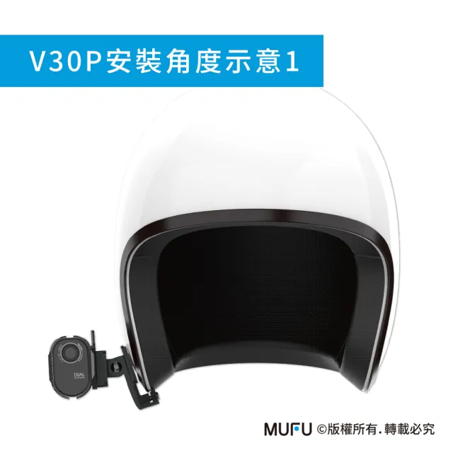【MUFU】安全帽背夾支架(無耳機)