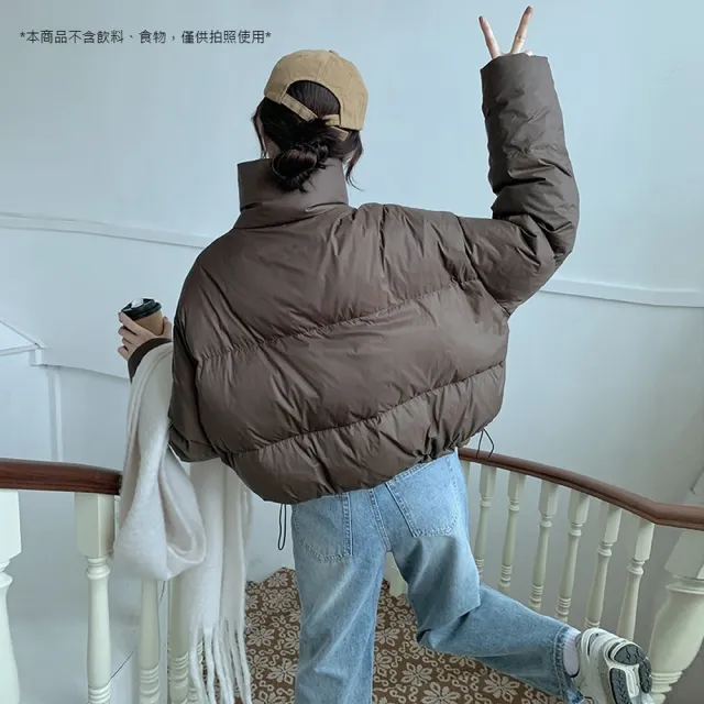 【AS 梨卡】女裝 外套 大衣 鋪棉外套 麵包外套 防風 冬天外套 保暖外套 短版 厚外套FR097