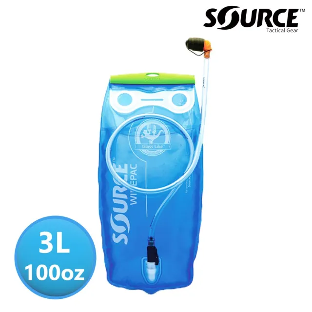 【SOURCE】水袋 Widepac 3 2060220203《3L》/ 登山 健行 快速補水 防漏設計