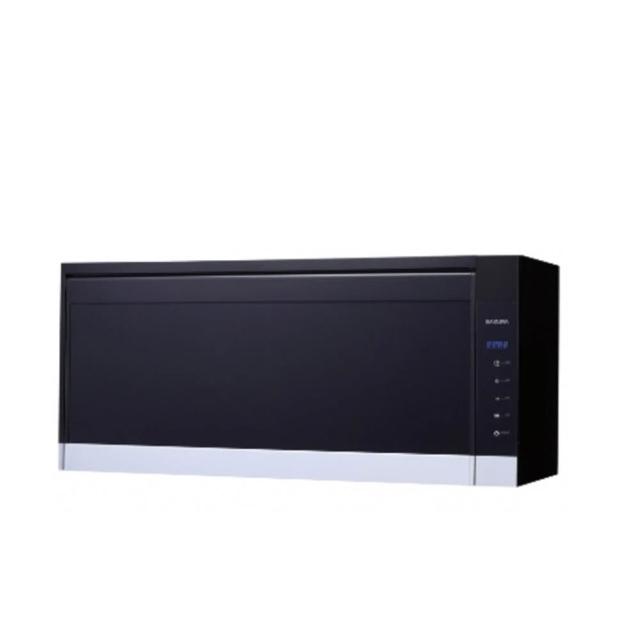 【SAKURA 櫻花】80cm懸掛式紫外線+臭氧烘碗機黑色烤漆 Q-7583L 含基本安裝