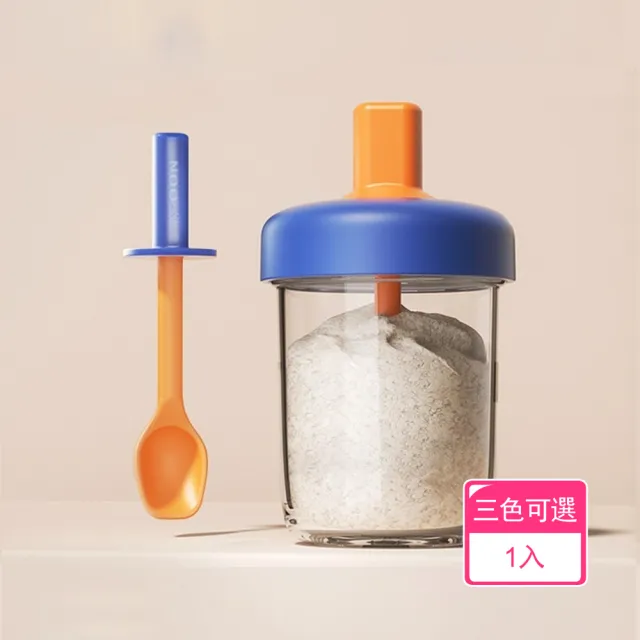晴安居 密封倒置不外漏耐熱早餐優格杯 自帶湯匙透明玻璃燕麥杯-1入