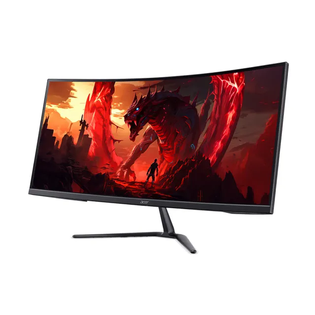【Acer 宏碁】ED340CUR J0 34型 2K 21:9 120Hz曲面電競螢幕(HDMI/DP/內建喇叭/HDR10/1ms/VA)