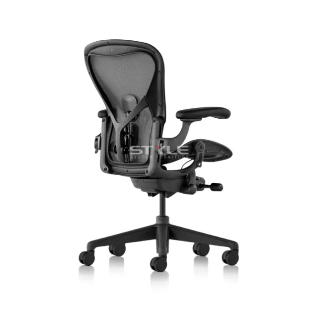 【Herman Miller】Aeron 全功能 - 石墨黑｜C SIZE｜世代家具｜原廠授權代理商(人體工學椅/電腦椅/辦公椅)