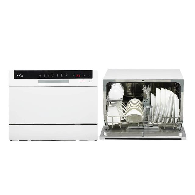 【only】即將缺貨↘高CP款6-8人份桌上型智慧洗碗機OKD06-M22美型白(獨立式/可嵌入)