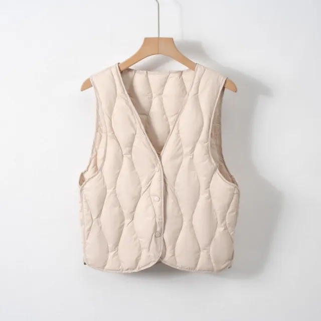 【巴黎精品】頂級真羽絨背心90%鴨絨羽絨衣秋冬(新款V領女外套3色n1lw11)