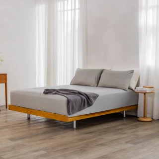 【有情門】STRAUSS 極細邊床架-5*6.2呎/GL22.5(製作期2-3週/實木/MIT/雙人床/床架/床框/床組)