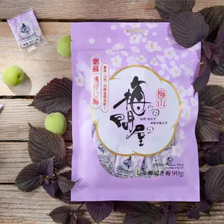 【梅問屋】紫蘇無籽Q梅 袋裝90g｜紫蘇口味 台灣青梅 無添加梅子 SGS認證 嘉義名產