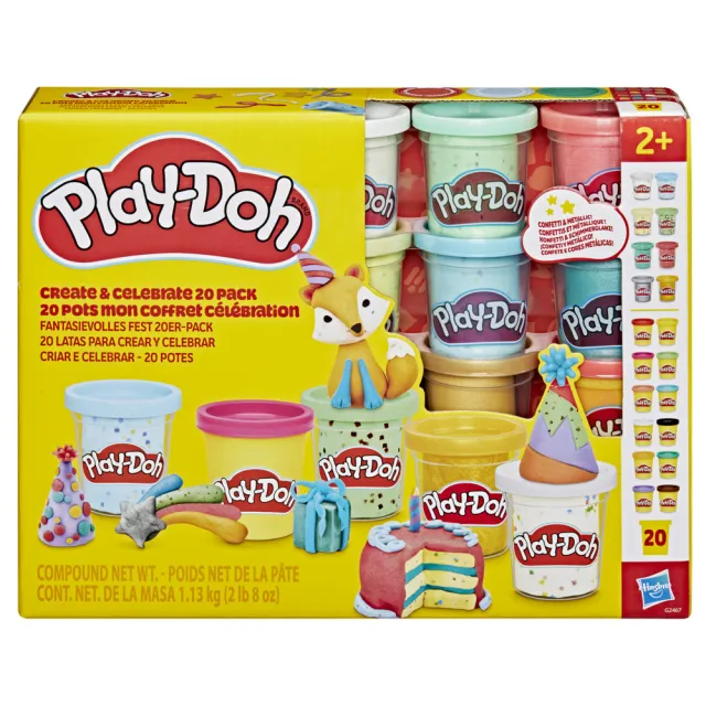 【PLAYDOH 培樂多】黏土系列(20色黏土組)