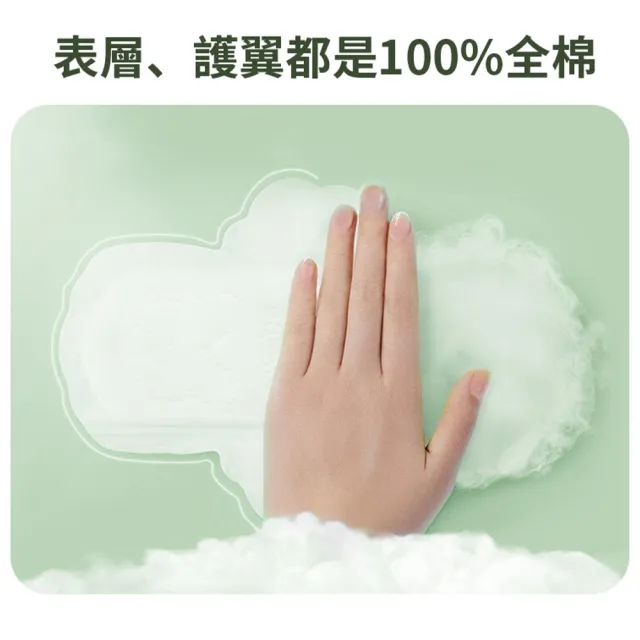 【Purcotton】全棉時代 100%純棉超淨吸夜用加長型衛生棉 36cm8片*9包組(奈絲公主系列/100%美國棉)