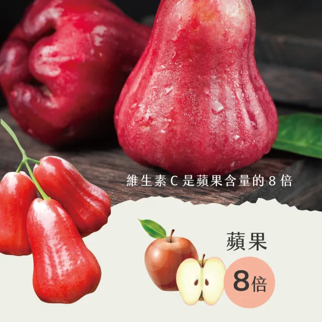 【初品果】高雄六龜蜜風鈴蓮霧禮盒4斤16-22粒x2盒(每顆約100g-140g/送禮/禮盒/水果禮盒)