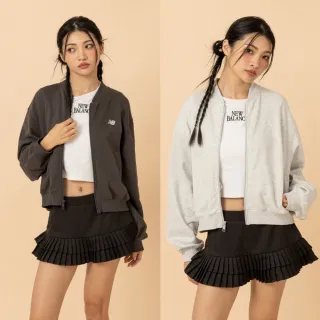【NEW BALANCE】NB 外套 棉質外套_女性_深灰/淺灰_WJ617058ABR_WJ617058AHH(美版 版型偏大)
