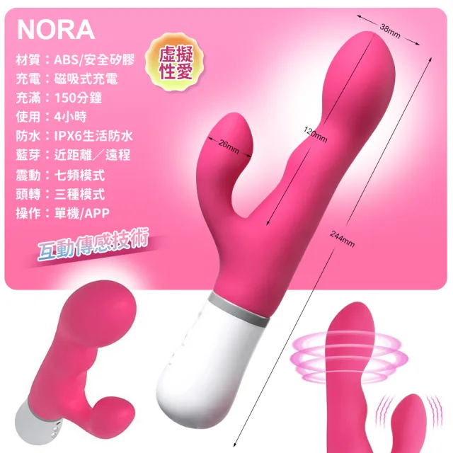 【Lovense】Nora 智能搖擺震動按摩棒(情趣職人 情趣按摩棒 情趣用品 女生自慰器)