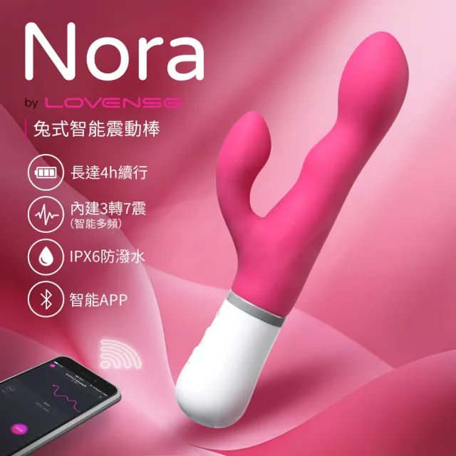 【Lovense】Nora 智能搖擺震動按摩棒(情趣職人 情趣按摩棒 情趣用品 女生自慰器)