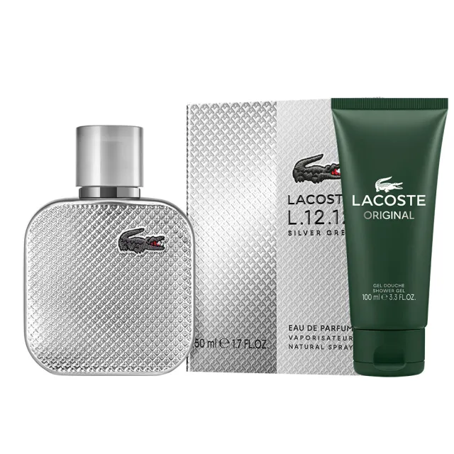 【LACOSTE】經典流光銀灰淡香精50ml(贈隨機沐浴精100ml.專櫃公司貨)
