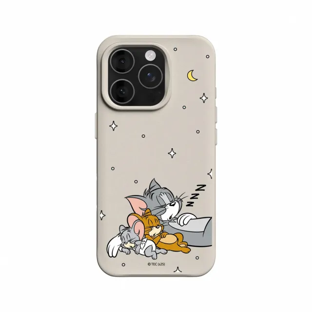 【RHINOSHIELD 犀牛盾】iPhone 15系列 SolidX 強化吸震緩衝防摔手機殼/睡覺好夥伴(湯姆貓與傑利鼠)