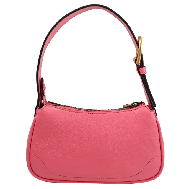 【GUCCI 古馳】Aphrodite 經典金屬雙G LOGO皮革手提包單肩包(粉)