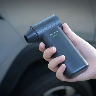 【Philo 飛樂】贈大全配升級版13萬轉渦輪無刷暴力風槍PF52A(洗車打蠟吹乾吹塵 居家清潔除塵/吹塵槍/吹葉機)