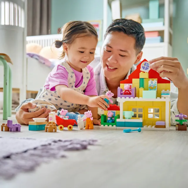 【LEGO 樂高】得寶系列 10467 家庭住宅(佩佩豬 學習遊戲 幼兒玩具 積木)