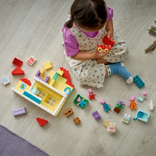 【LEGO 樂高】得寶系列 10467 家庭住宅(佩佩豬 學習遊戲 幼兒玩具 積木)