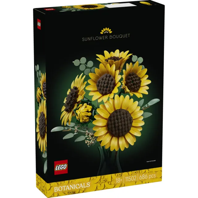 【LEGO 樂高】Botanicals 11502 向日葵花束(居家擺設 花束禮物 玩具 積木 禮物)