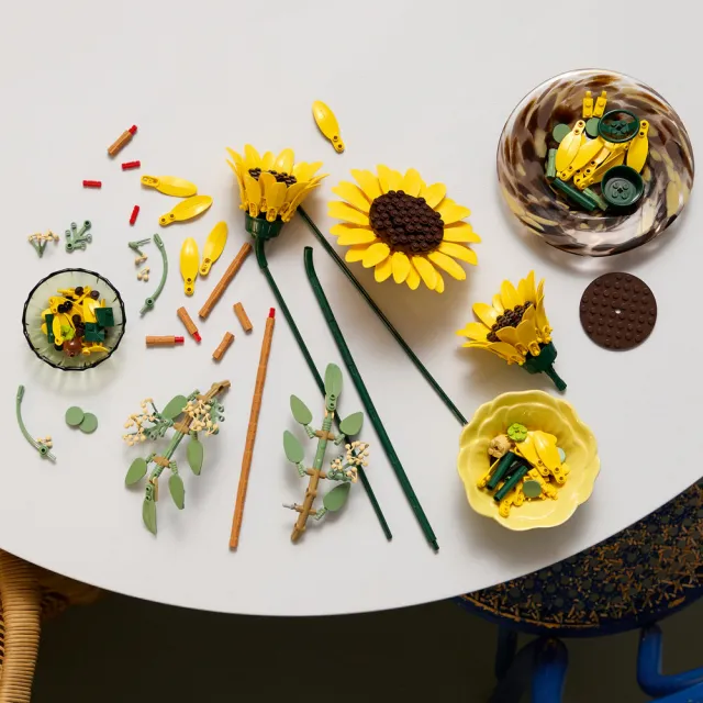 【LEGO 樂高】Botanicals 11502 向日葵花束(居家擺設 花束禮物 玩具 積木 禮物)