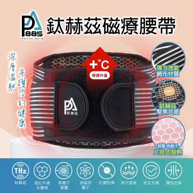 【PA】磁療護腰帶1件+頸肩帶1個(超越石墨烯的新科技)