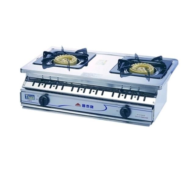 國泰牌 KT-616ASS-NG1 二環嵌入式瓦斯爐，採用高品質不鏽鋼材質，能源效率第二級設計，適合北北基地區使用。包含基本安裝服務，安全耐用，完美適合現代廚房，提升烹飪效率。其他品牌優選，立即選購國泰瓦斯爐，享受專業安裝與節能優勢！