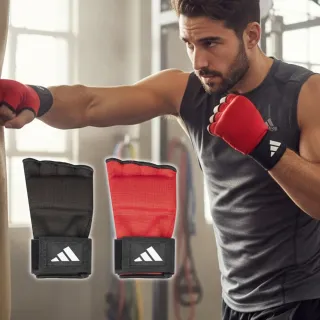 【adidas 愛迪達】吸震拳擊手綁帶(拳擊繃帶 纏手帶 泰拳 格鬥 拳擊手套)