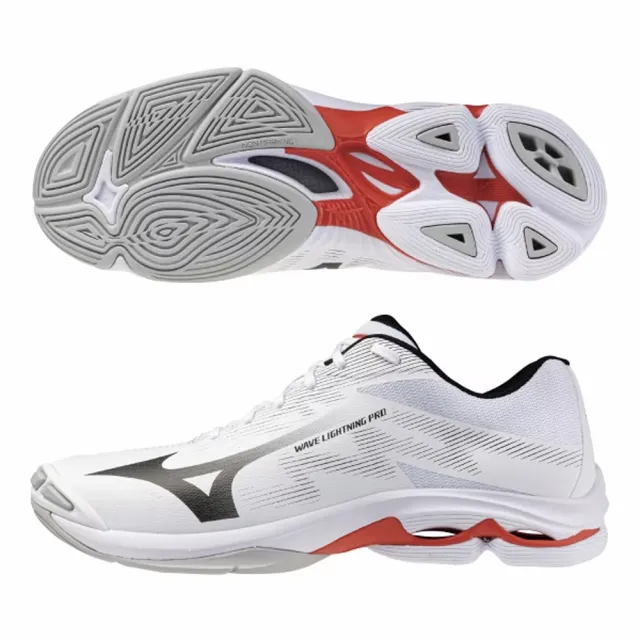 【MIZUNO 美津濃】排球鞋 男鞋 運動鞋 緩震  LIGHTNING PRO 白 V1GA266059