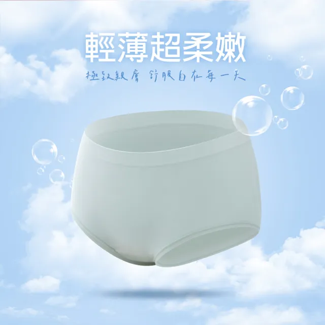 【蒂巴蕾】4件組-桑蠶絲無縫抗菌內褲 中腰 女(木漿棉 透氣舒適 超彈力 柔絲 大尺碼 女內褲 中高腰)