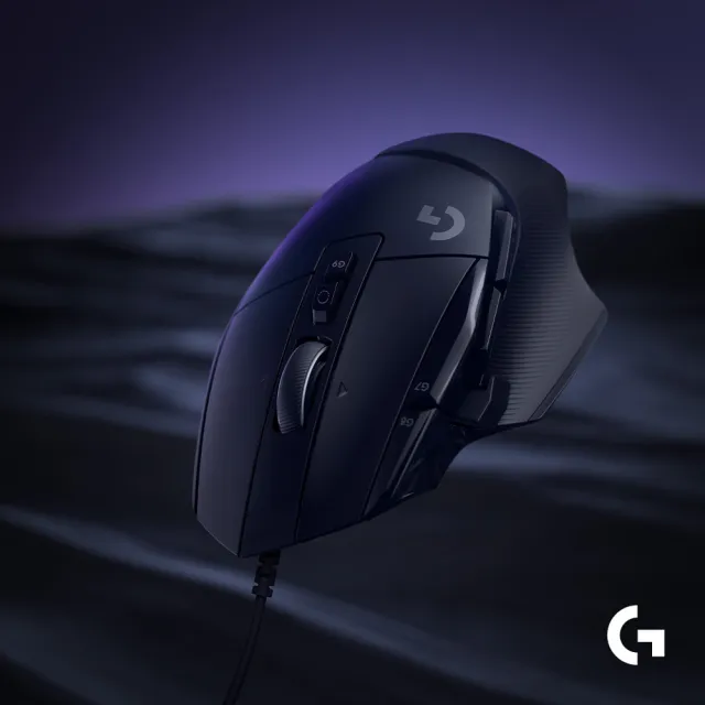【Logitech G】G502 X 高效能電競有線滑鼠(岩石黑)