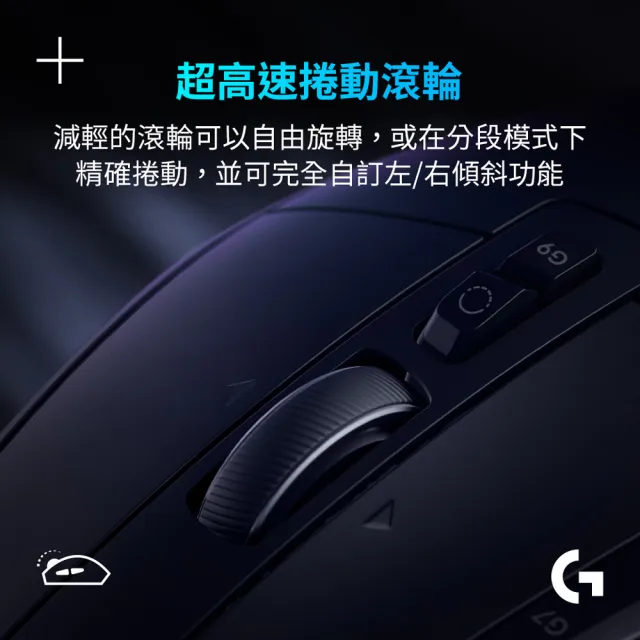 【Logitech G】G502 X 高效能電競有線滑鼠(岩石黑)