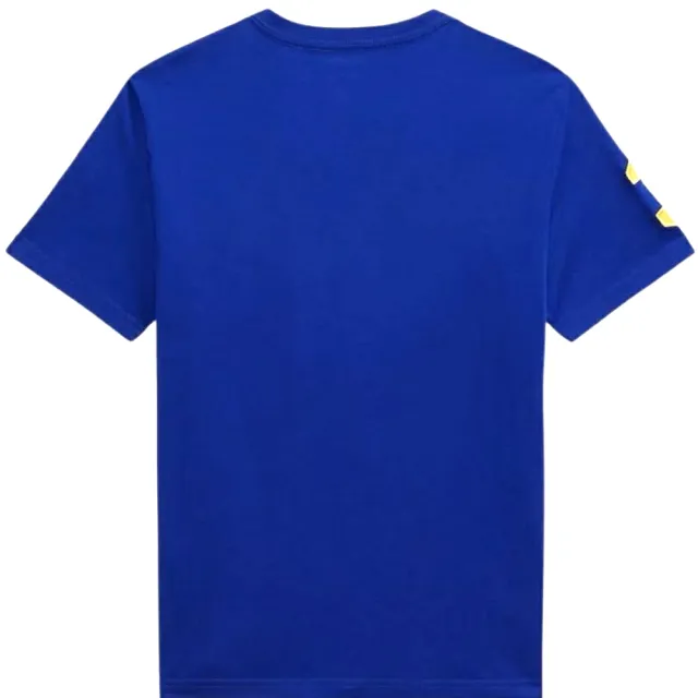 【RALPH LAUREN】青年款 刺繡大馬 短T 寶藍色(POLO polo RL rl Ralph Lauren 女生可穿)