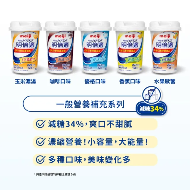 【Meiji 明治】明倍適營養補充品 125ml x 24入(成人營養品、補充體力、莊智淵代言)