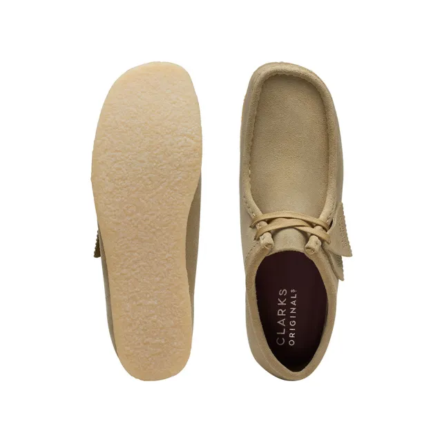 【Clarks】男鞋 ORIGINALs-Wallabee 真皮袋鼠鞋 休閒鞋(楓木色)(CLM55515R)