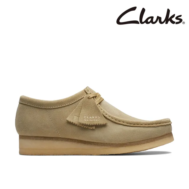 【Clarks】男鞋 ORIGINALs-Wallabee 真皮袋鼠鞋 休閒鞋(楓木色)(CLM55515R)