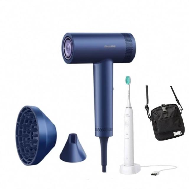 【Philips 飛利浦】飛利浦 BLDC 高速負離子護髮吹風機(BHD837/41 藍色)