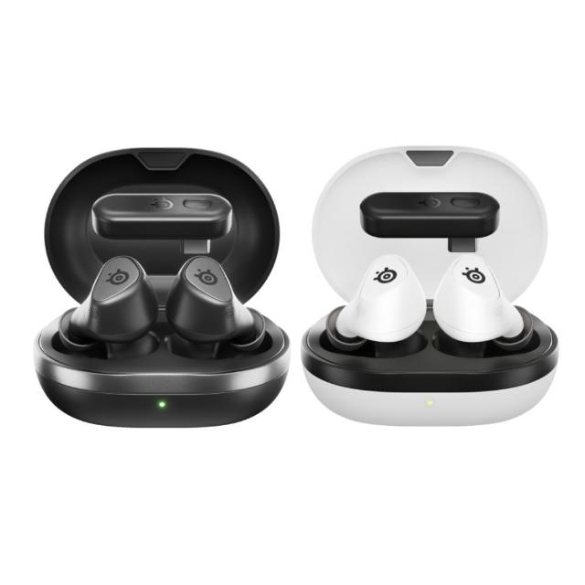 Steelseries賽睿 Arctis GameBuds Steelseries賽睿 Arctis GameBuds 無線入耳式耳機,專為電競玩家設計,支援藍芽5.3傳輸,具防水防潑水功能及擴音效果,內建麥克風,輕巧僅60g,適用Windows、Android、iOS及PlayStation系統。純色黑色系風格,中國製造,一年保固,NCC認證CCAH24LP8920T4,BSMI許可R35181,提供沉浸式遊戲體驗。