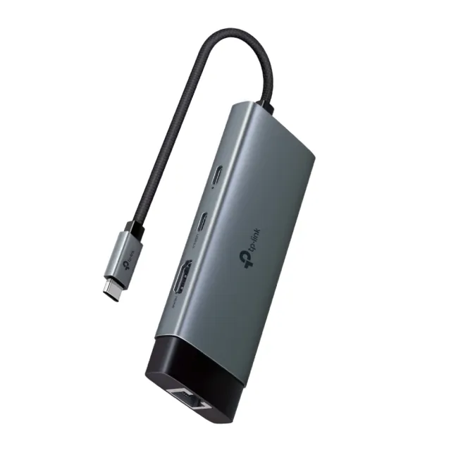 【TP-Link】UH6120C Type-C 6合1多功能轉接器 6埠HUB集線器 HDMI USB3.0 PD快充(100W)