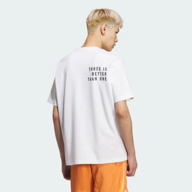 【adidas 愛迪達】Bl S::s Tee 男 T恤 運動上衣 休閒短袖 白 灰 亞版(KF3703)