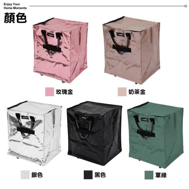 【ONE HOUSE】115L 丹邁超大容量手提防水折疊購物車-L號特大款 (收納包 旅行袋 買菜車 摺疊購物車)
